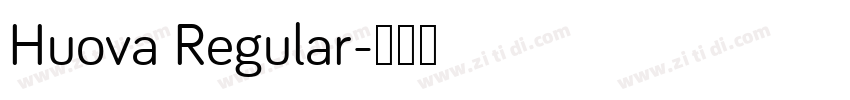 Huova Regular字体转换